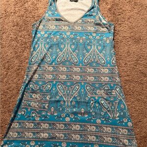 Blue Paisley Women's Knit dress